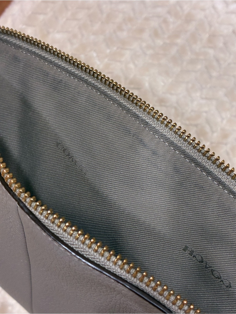 Coach Pebbled Leather Satchel in Dove Gray - Picture 12 of 13